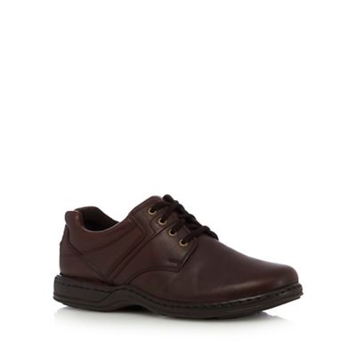 Hush Puppies Brown leather 'Bennett' lace up shoes
